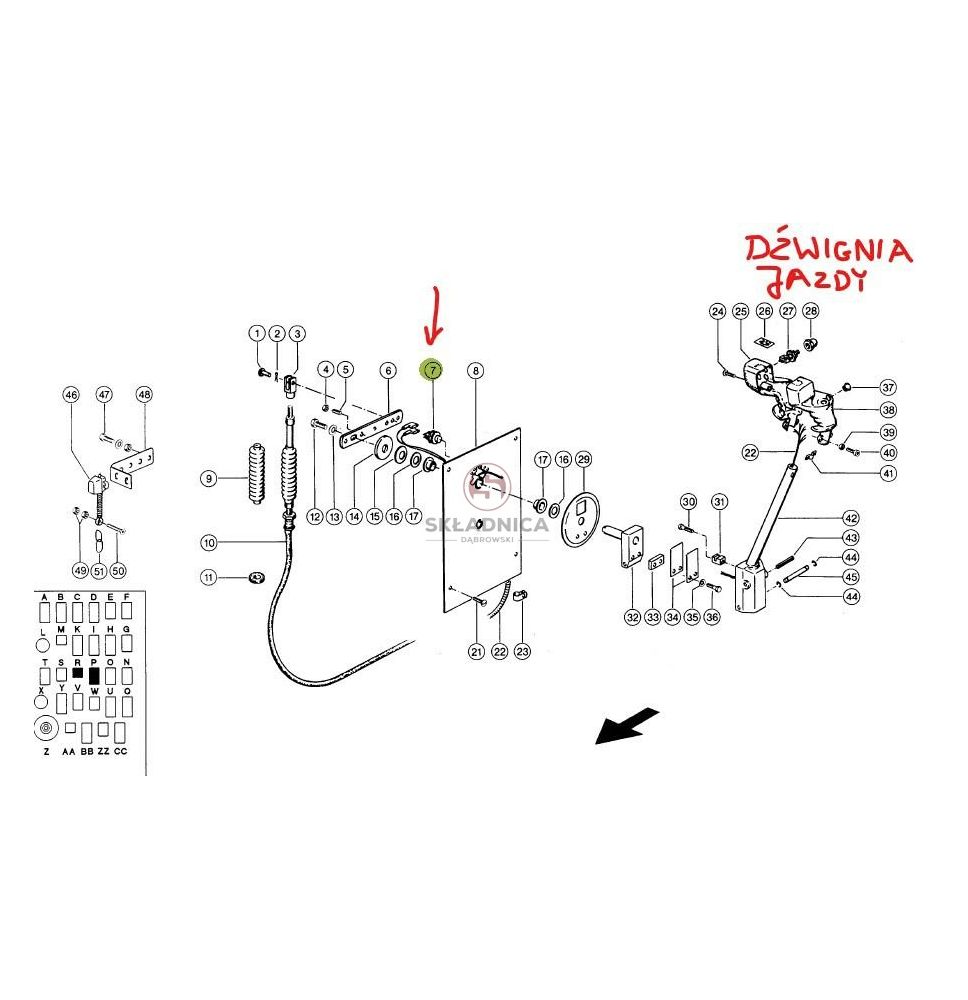 CZUJNIK POŁOŻENIA DŹWIGNI HYDROMATU [KCL000007]