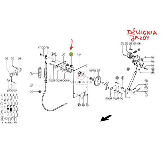 CZUJNIK POŁOŻENIA DŹWIGNI HYDROMATU [KCL000007]