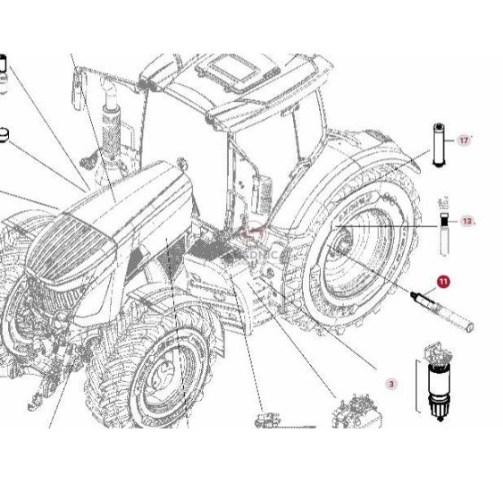 WKŁAD FILTRA HYD.   H-482  FI- 84.5 [FI3482-AGCO]