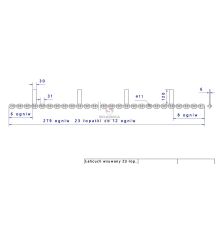 ŁAŃCUCH WSUWANY 23ŁOP KLASA 5 METAL-FACH [RO950]