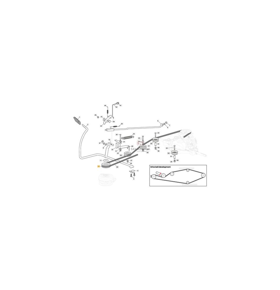 KOŁO PASOWE SILNIKA HYDROSTAT [STG07-0247]