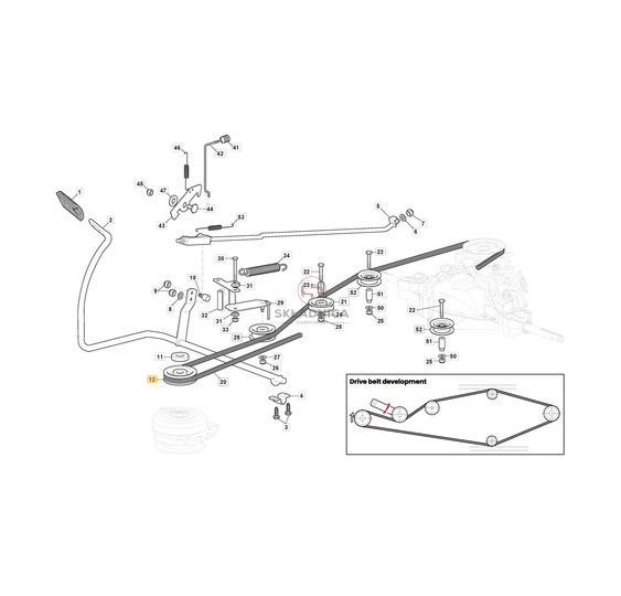 KOŁO PASOWE SILNIKA HYDROSTAT [STG07-0247]