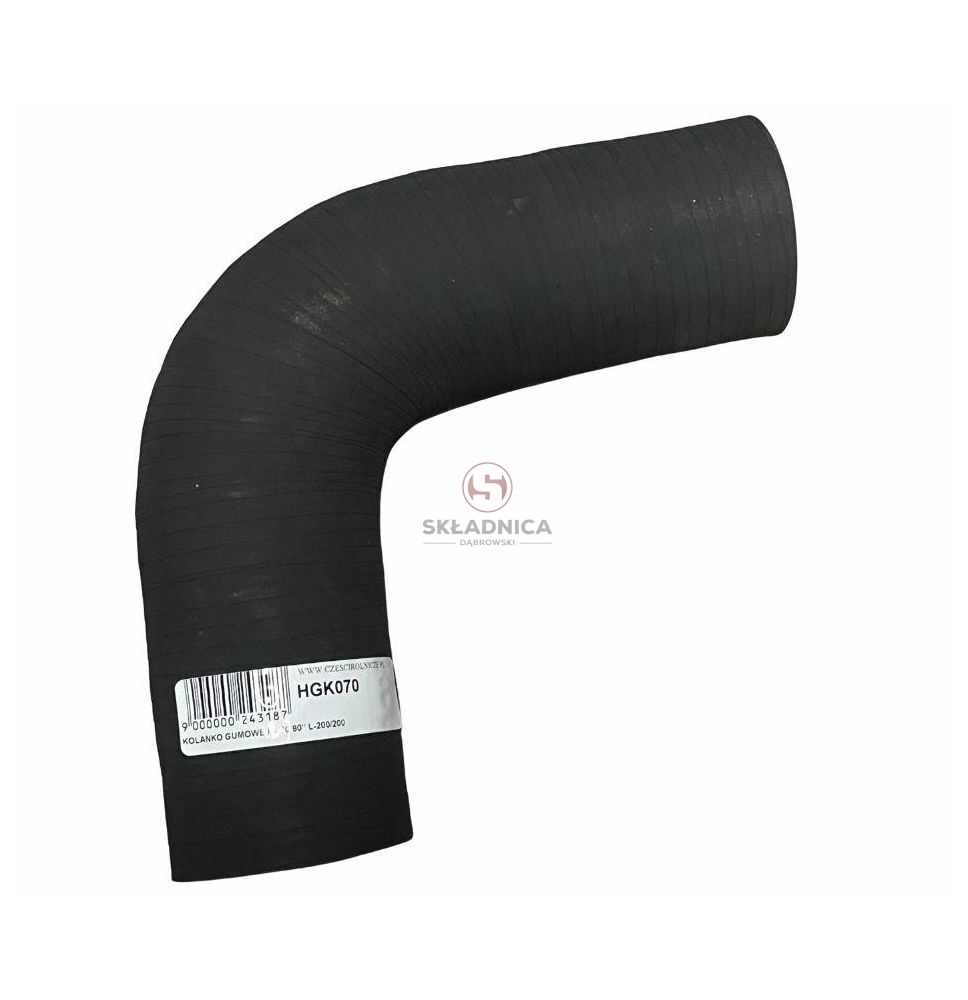 KOLANKO GUMOWE L-200/200-90" FI70 [HGK070]