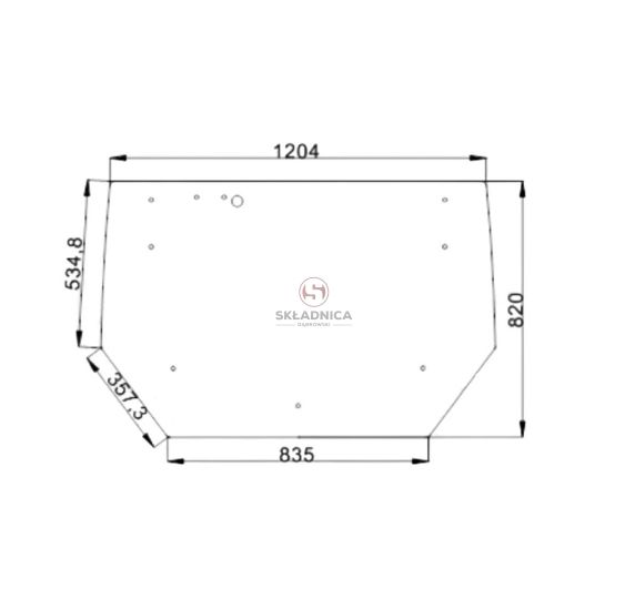 SZYBA TYLNA PROXIMA BARWIONA S-16 [UZB217026]