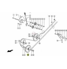 KOŁO ŁAŃCUCH.  3/4" 12B-1  Z-40 [KCL040409]