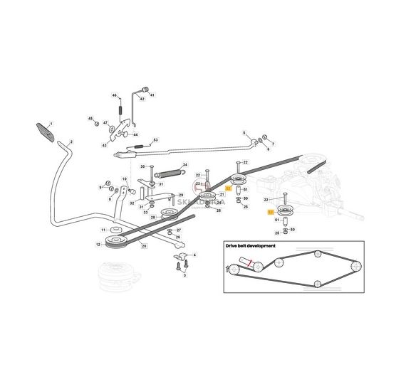 PLASTIKOWE KOŁO NAPINAJACE PASEK JAZDY [STG07-0246]