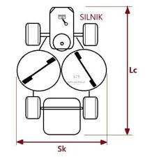 TRAKTOR OGROD. POW-3500m2 [STG01-9001]