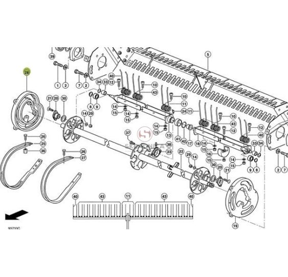 PROWADNICA ROLEK CLAAS [ZPC320]