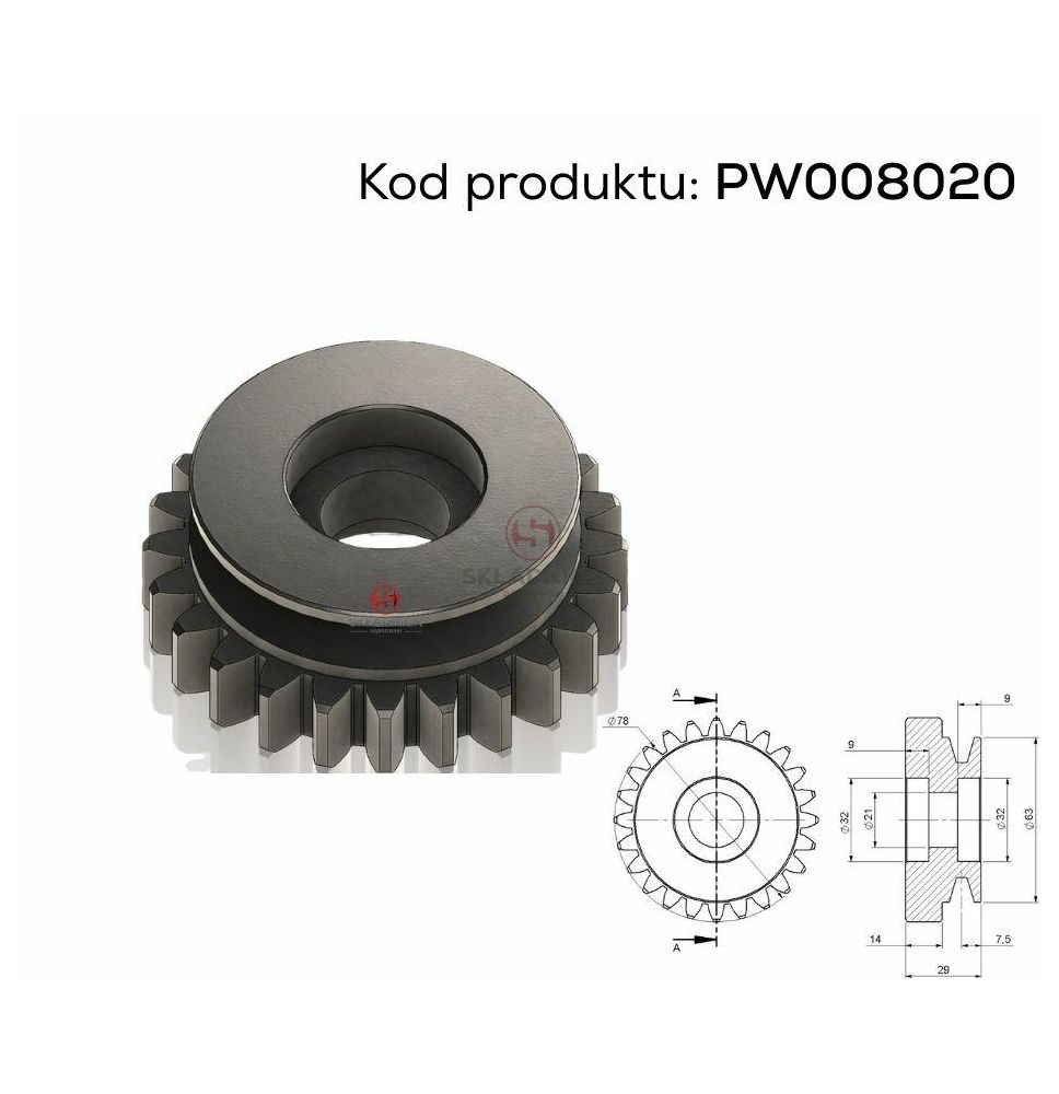 KOŁO ZĘBATE Z-24 [PW008020]