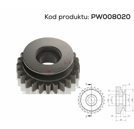 KOŁO ZĘBATE Z-24 [PW008020]