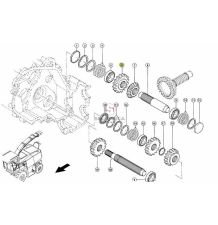 KOŁO ZĘBATE Z-18 W-22 45/41  ZAM [SCB106006-MS]