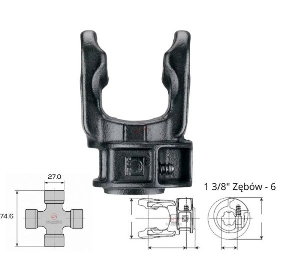 WIDŁAK ( 27,00- 74,60 )  Z 6  1 3/8" [WWB0401]