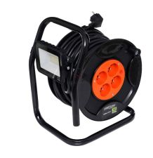 PRZEDŁUŻACZ NA PLASTIKOWYM BĘBNIE + LED [YKD4037]