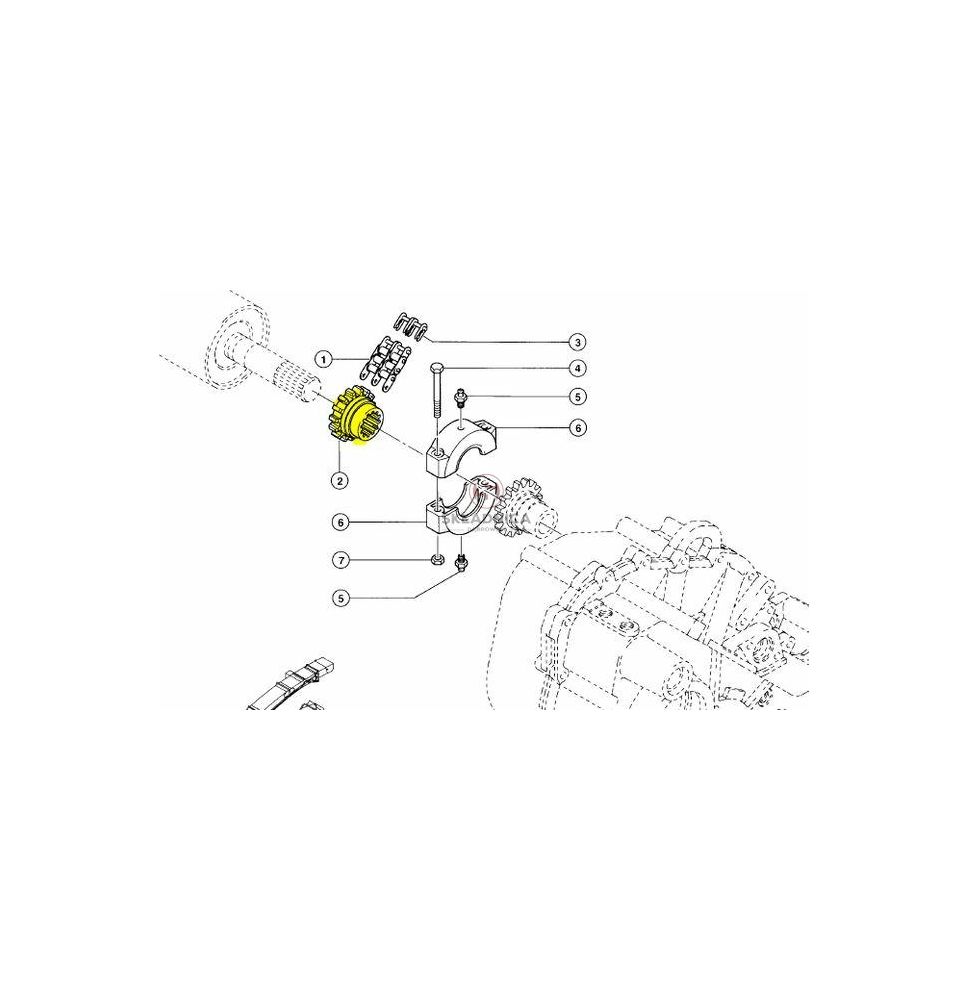 KOŁO ŁAŃCUCHOWE Z-14 [SCB000217-MS]