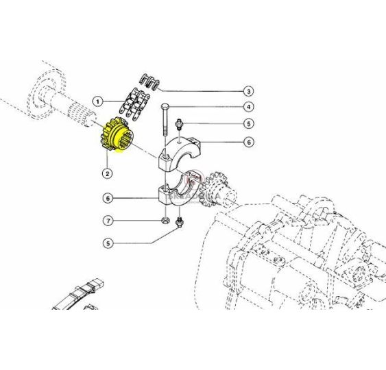 KOŁO ŁAŃCUCHOWE Z-14 [SCB000217-MS]