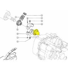 KOŁO ŁAŃCUCH. Z-14  FREZ WEW. Z-16 30/36 [SCB000218-MS]