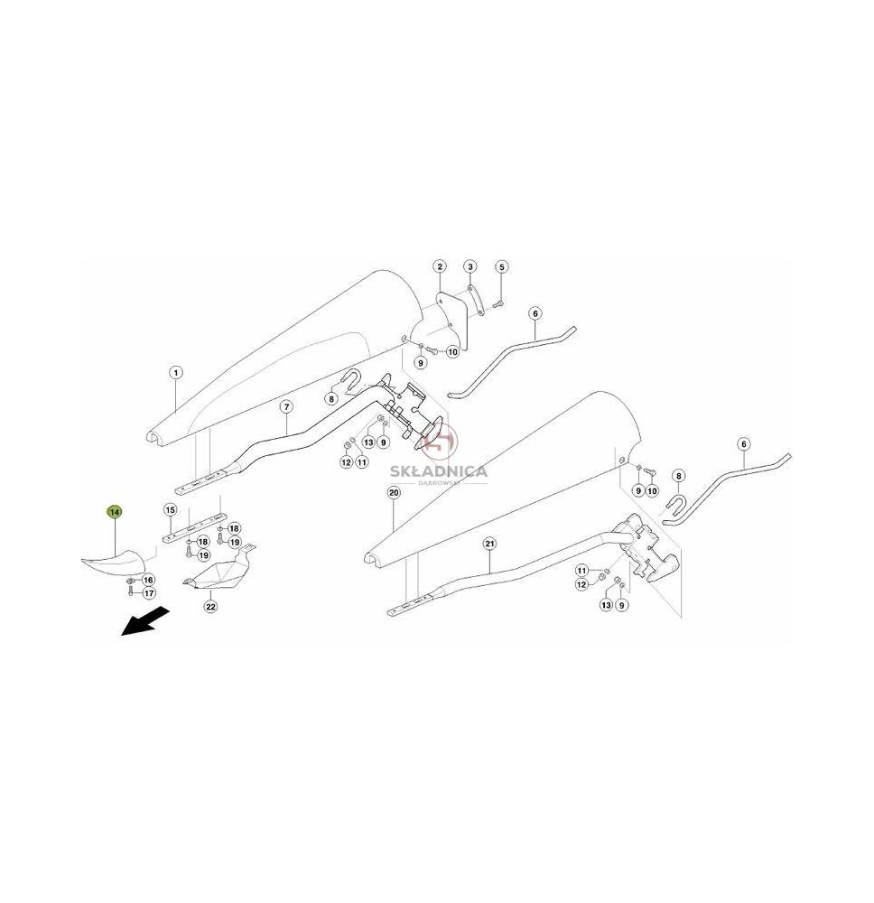 Becquet d'attelage pour herses [SCC002]