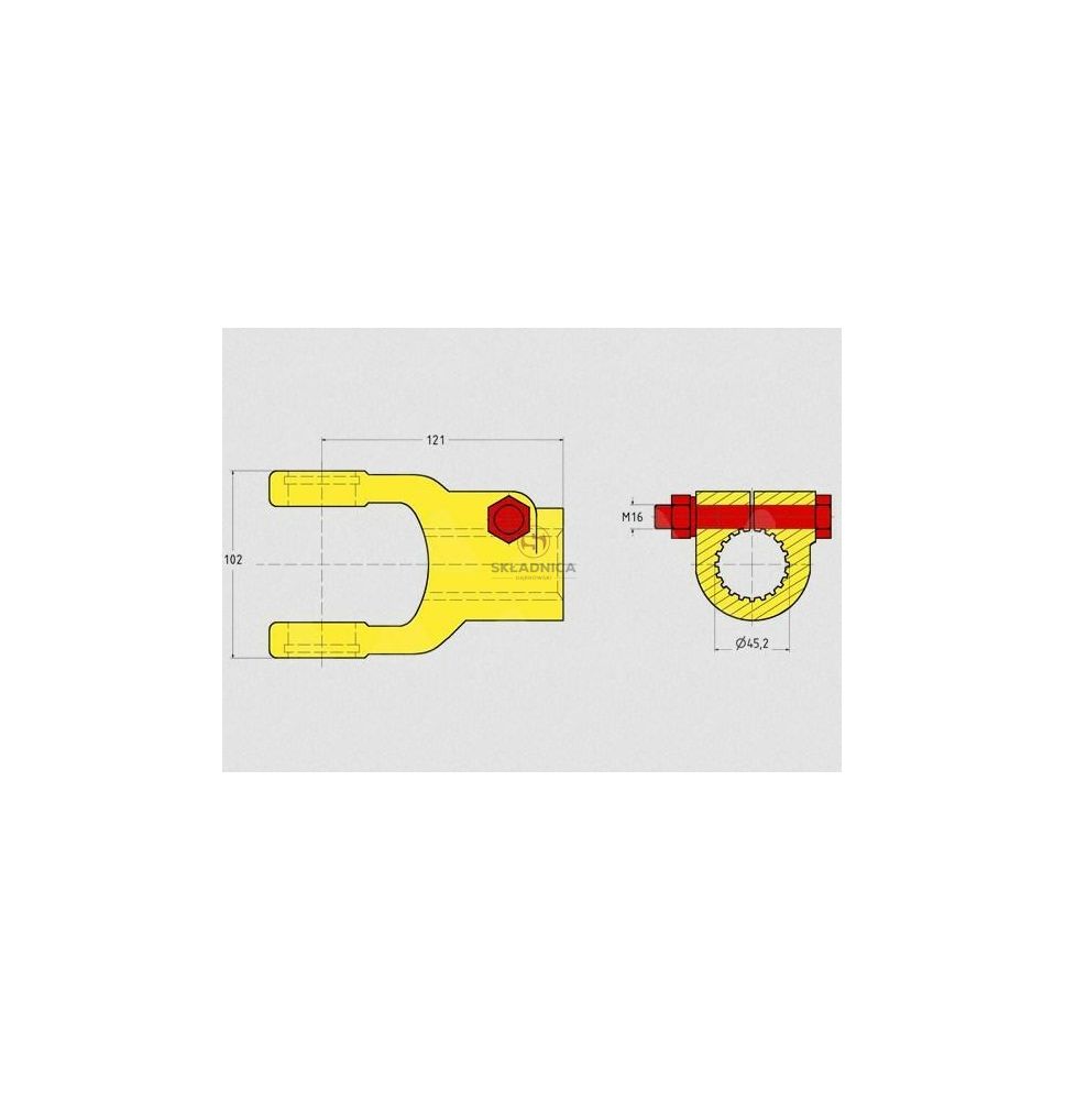WIDŁAK ( 36,00- 88,80 )  Z20  1 3/4" [WWC0855]