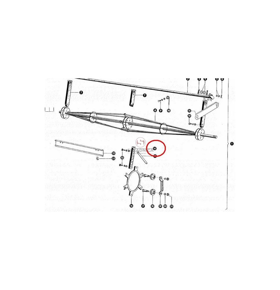 Poprzeczka drewniana [KCL010268]