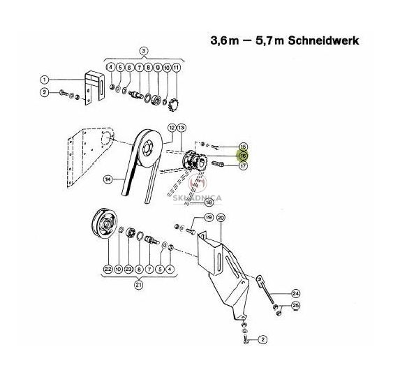 KOŁO ŁAŃCUCH.  3/4" 12B-1 / 5/8"  520 [KCL020091]