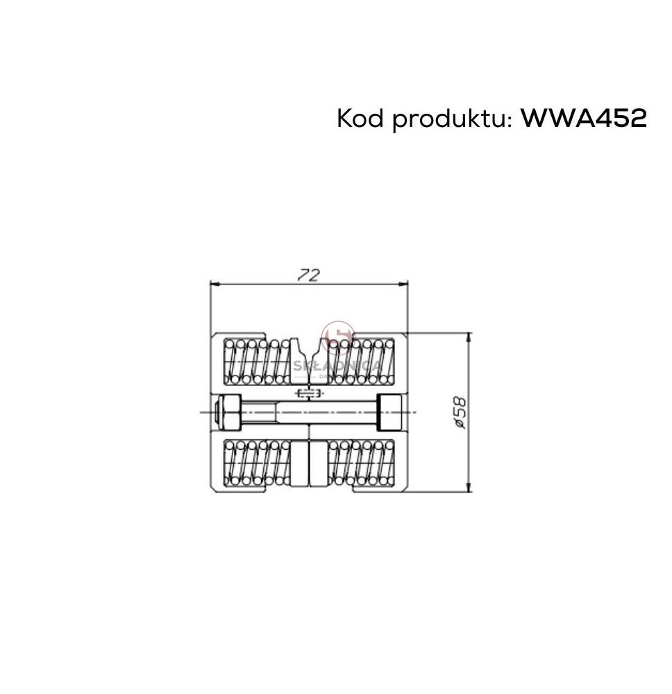 SPRĘŻYNA SPRZĘGŁA KŁOWEGO BONDIOLI  F-60 [WWA452]