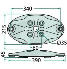 Disque de coupe 340x215 [ZKA612]