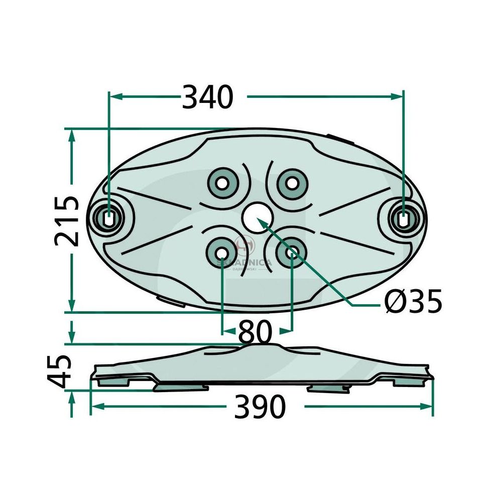 Disque de coupe 340x215 [ZKA612]