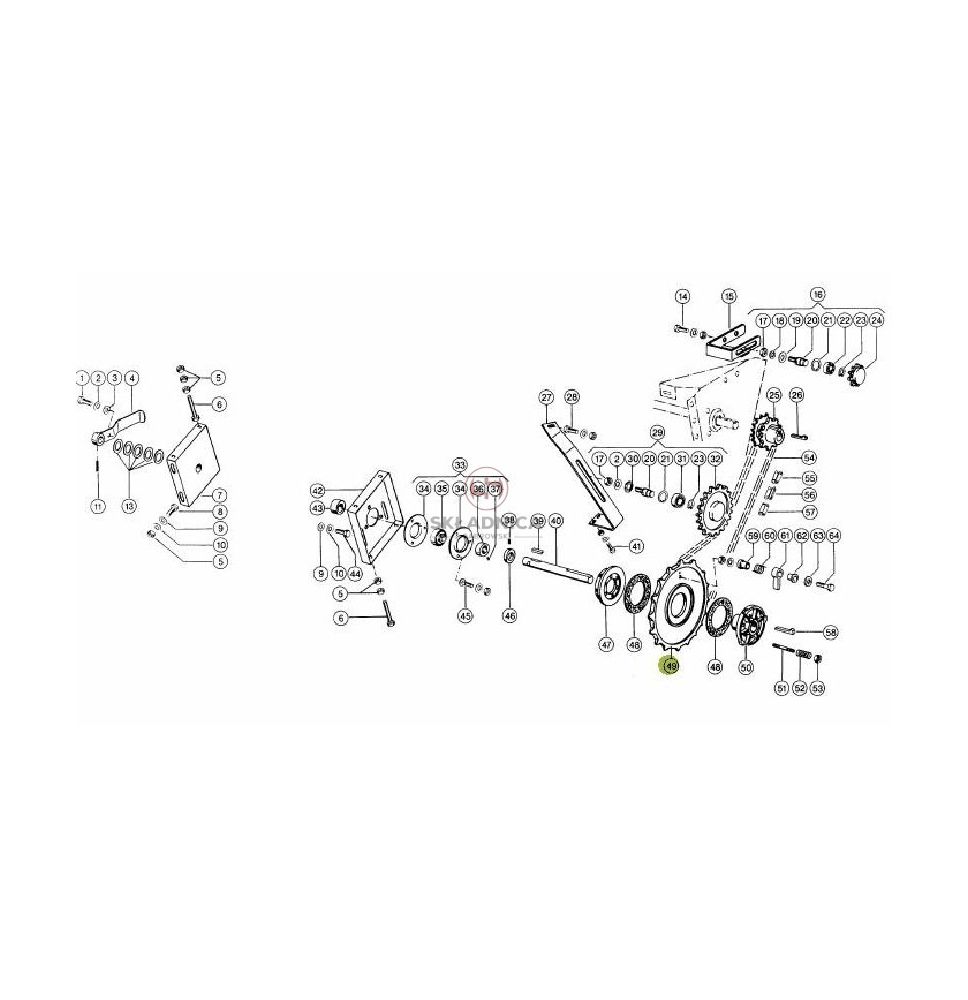 KOŁO ŁAŃCUCHOWE [KCL020225]