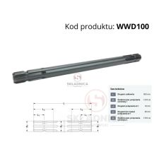 PROFIL  1 3/8"  Z-6  L-500MM [WWD100]
