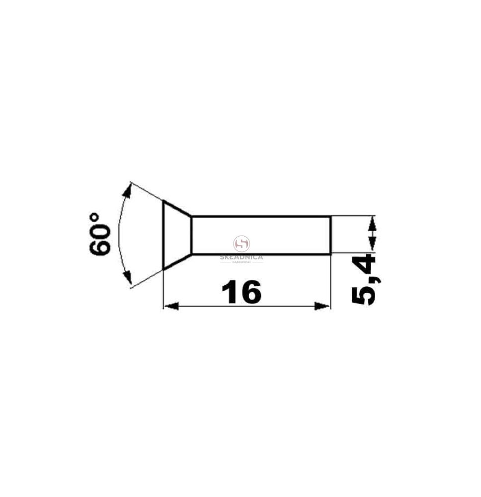 FLAT RIVET 5,4*16 PACK 0,5KG [KCL010020]