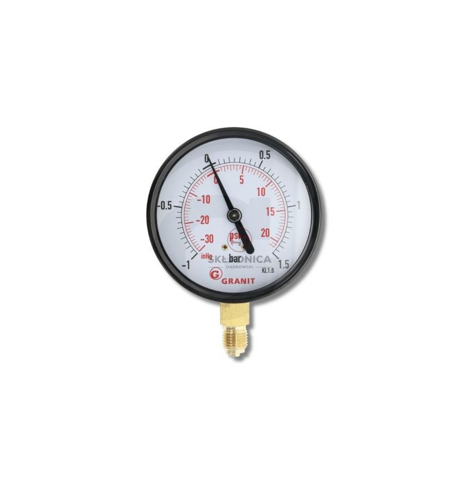 MANOMETR  - 1 /    1,5  BAR  @ 80  1/4" [BN308]