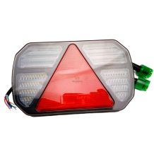 LAMPA TYLNA LED 12-24V Z TRÓJKĄTEM PRAWA [AB12-012]