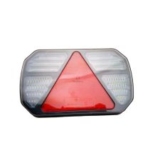 LAMPA TYLNA LED 12-24V Z TRÓJKĄTEM LEWA [AB12-013]