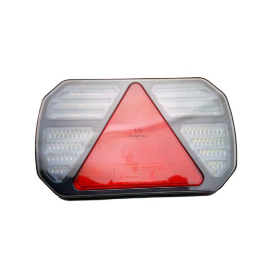 LAMPA TYLNA LED 12-24V Z TRÓJKĄTEM LEWA [AB12-013]