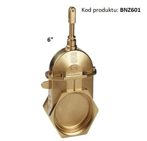 ZASUWA MOSIĘŻNA HYD. 6"  GWINT M165 / GW [BNZ601]