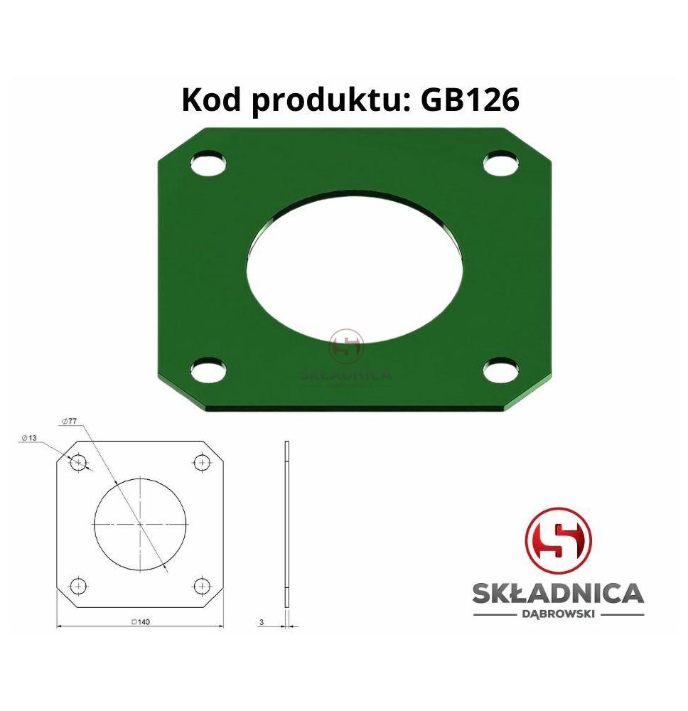 NAKŁADKA BLASZANA PR0STA II [GB126]
