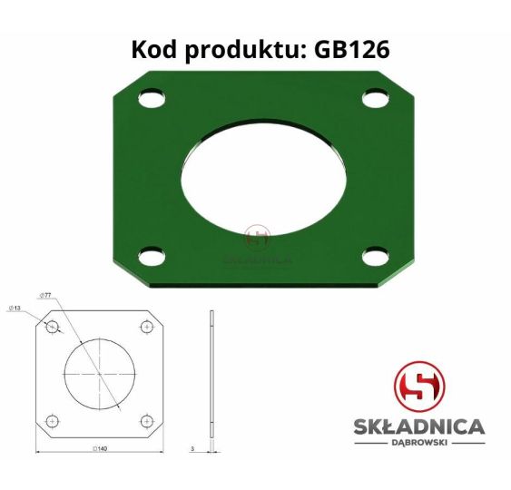NAKŁADKA BLASZANA PR0STA II [GB126]