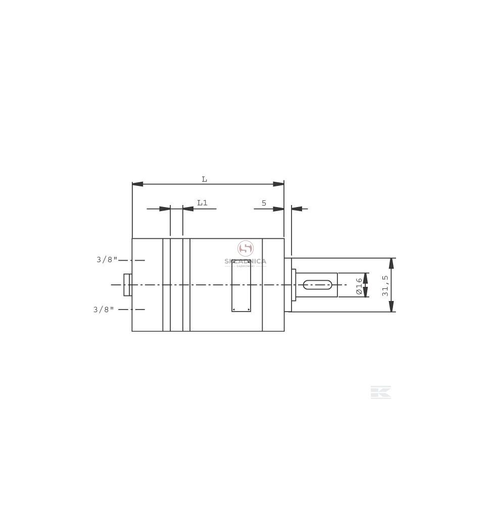 SILNIK HYD.  SMM  20  FI-16   2,4 KW -10 [KCB013]