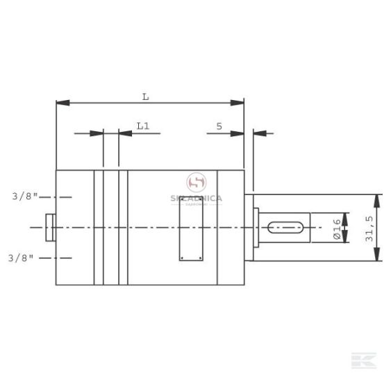 SILNIK HYD.  SMM  20  FI-16   2,4 KW -10 [KCB013]