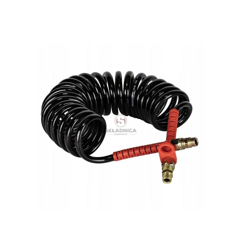 WĄŻ SPIRALNY CZERWONY L-7,5 [CAD841]