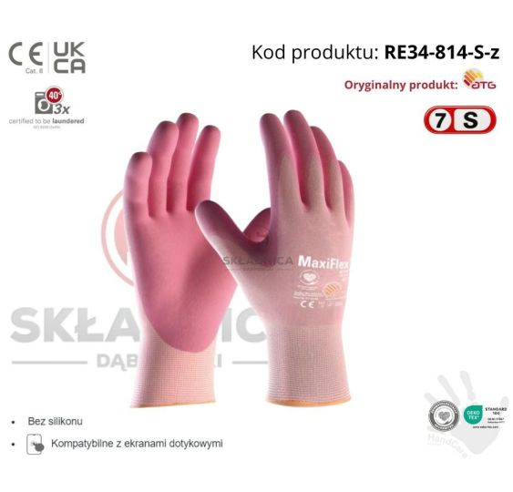 RĘKAWICE ROBOCZE ATG MAXIFLEX ACTIVE     [RE34-814-S-z]