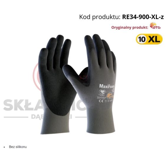 RĘKAWICE ROBOCZE ATG MAXIFOAM 34-900 [RE34-900-XL-z]