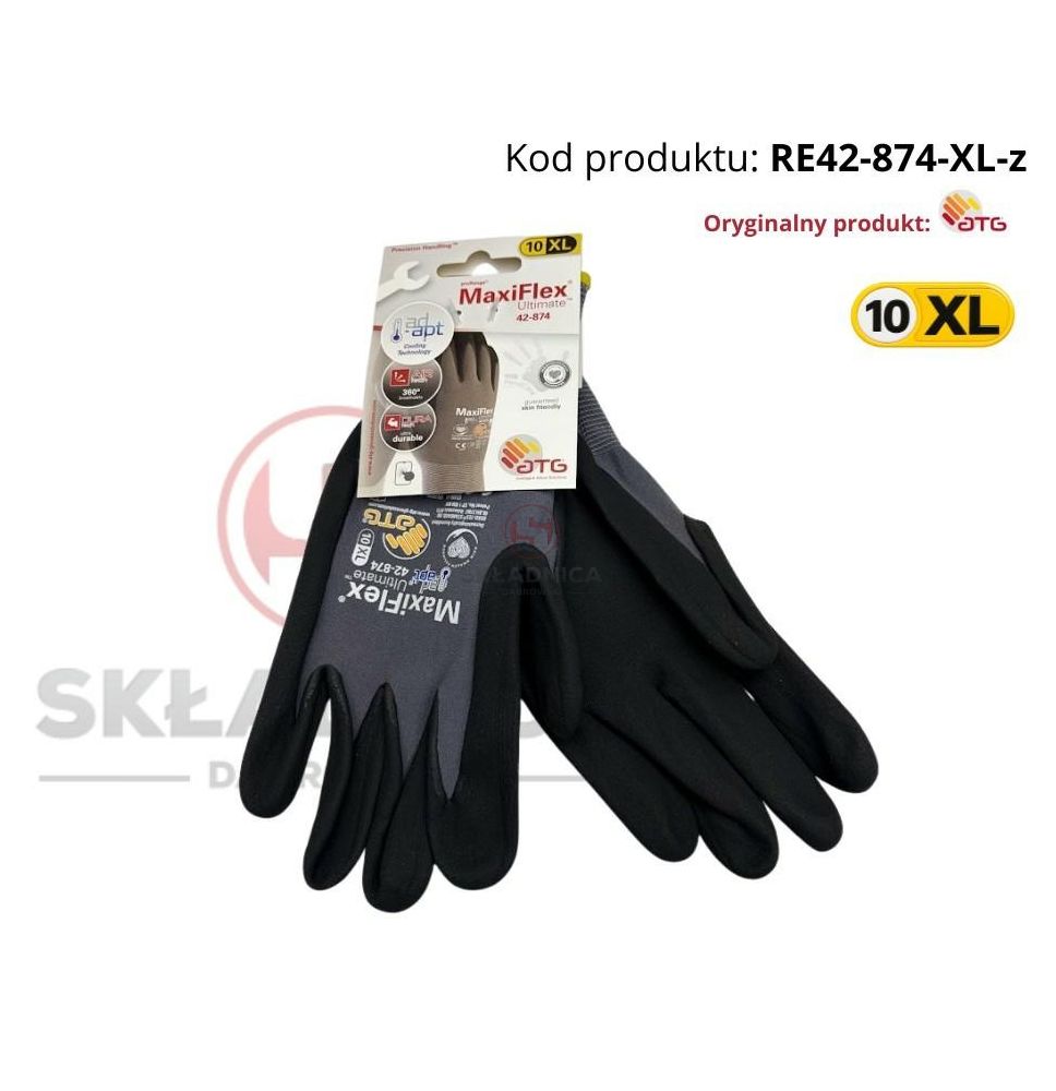 RĘKAWICE ROBOCZE ATG MAXIFLEX ULTIMATE   [RE42-874-XL-z]