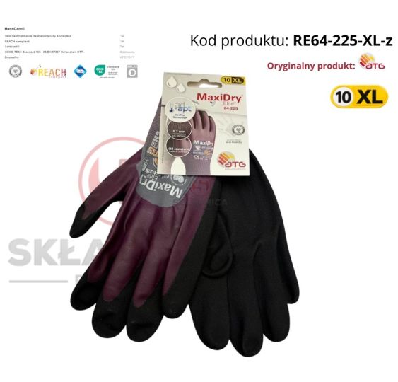 RĘKAWICE ROBOCZE ATG MAXIDRY ELITE [RE64-225-XL-z]