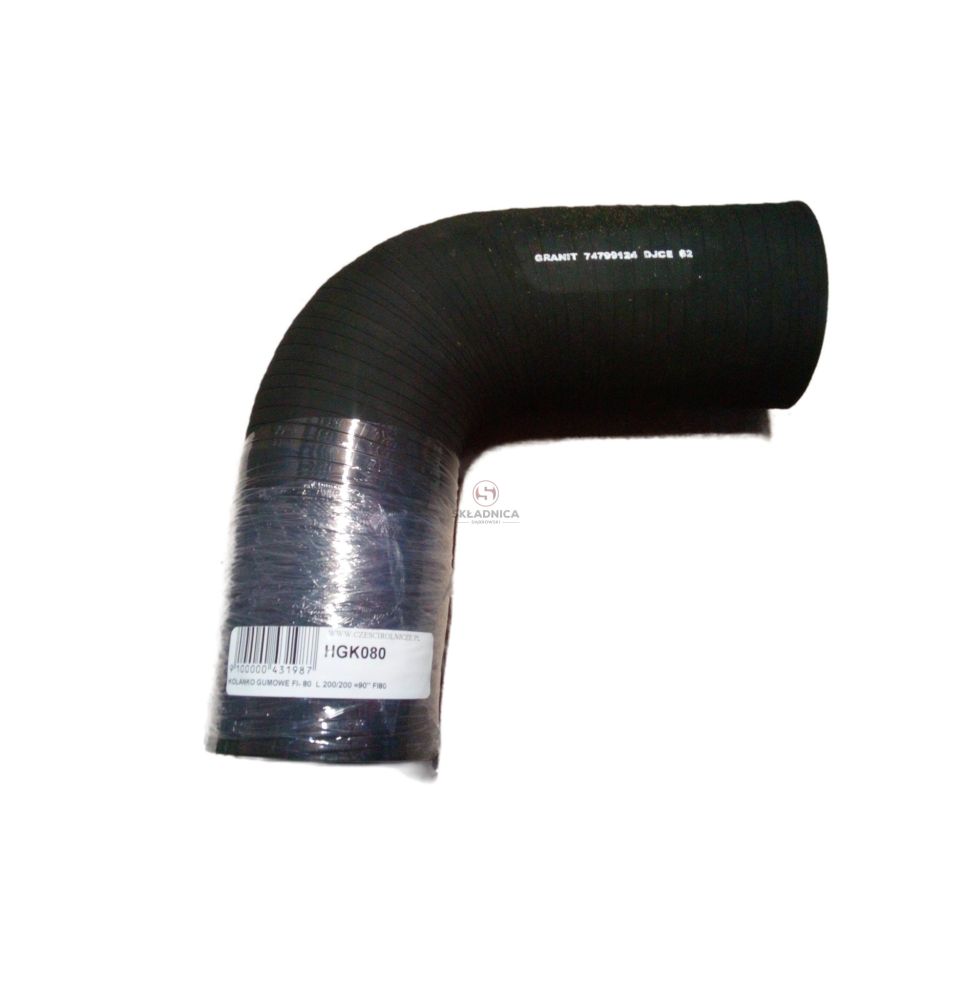 Joint gumme L 200/200 -90" FI80 [HGK080]