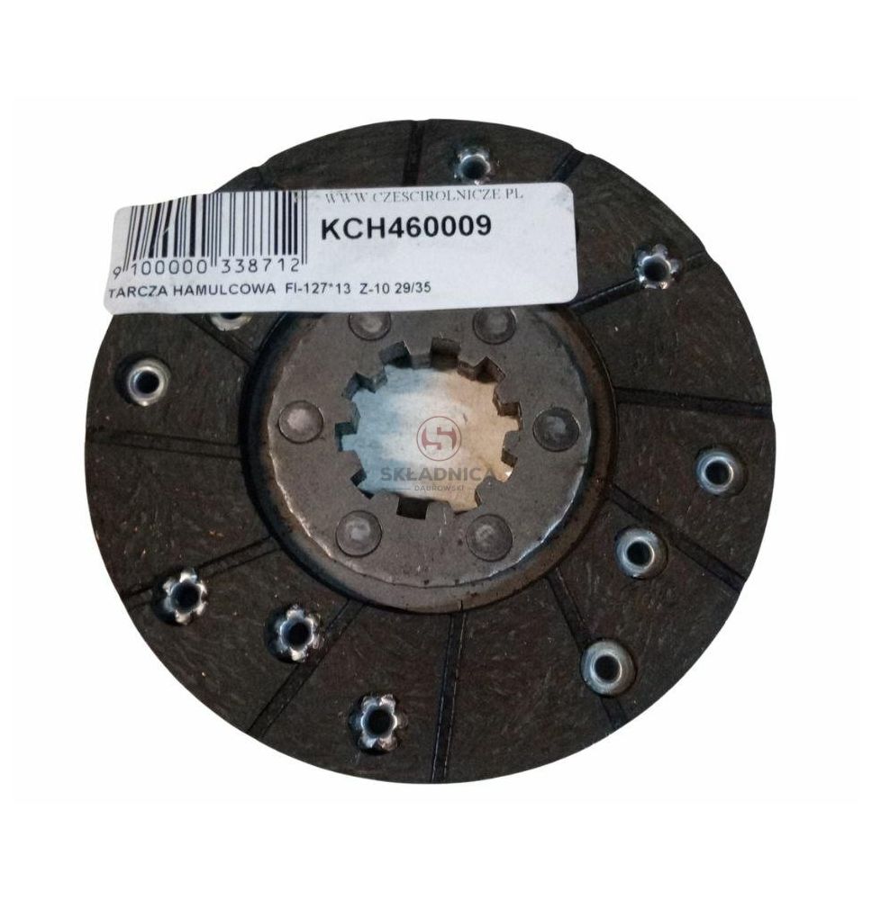 TARCZA HAMULCOWA  FI-127*13  Z-10 [KCH460009]