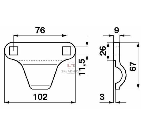 LEXION RAISED SCROLL BUTTON [KCL010041]