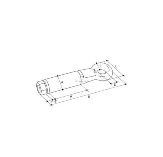 UCHO DO HOLOWANIA - ZACZEP  FI-45  6T [PC174]