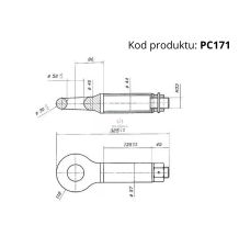 UCHO DO HOLOWANIA - ZACZEP  FI-52  10T O [PC171]