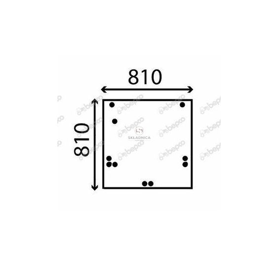 RENAULT SZYBA TYLNA 811*805 [A015801]